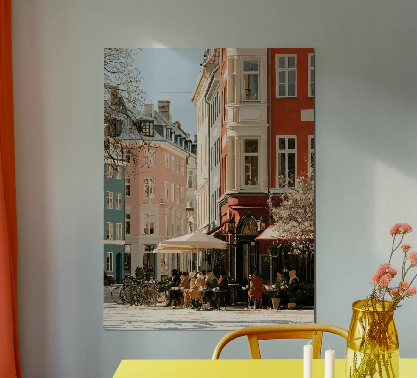 Winter Café poster by Bloomtheory