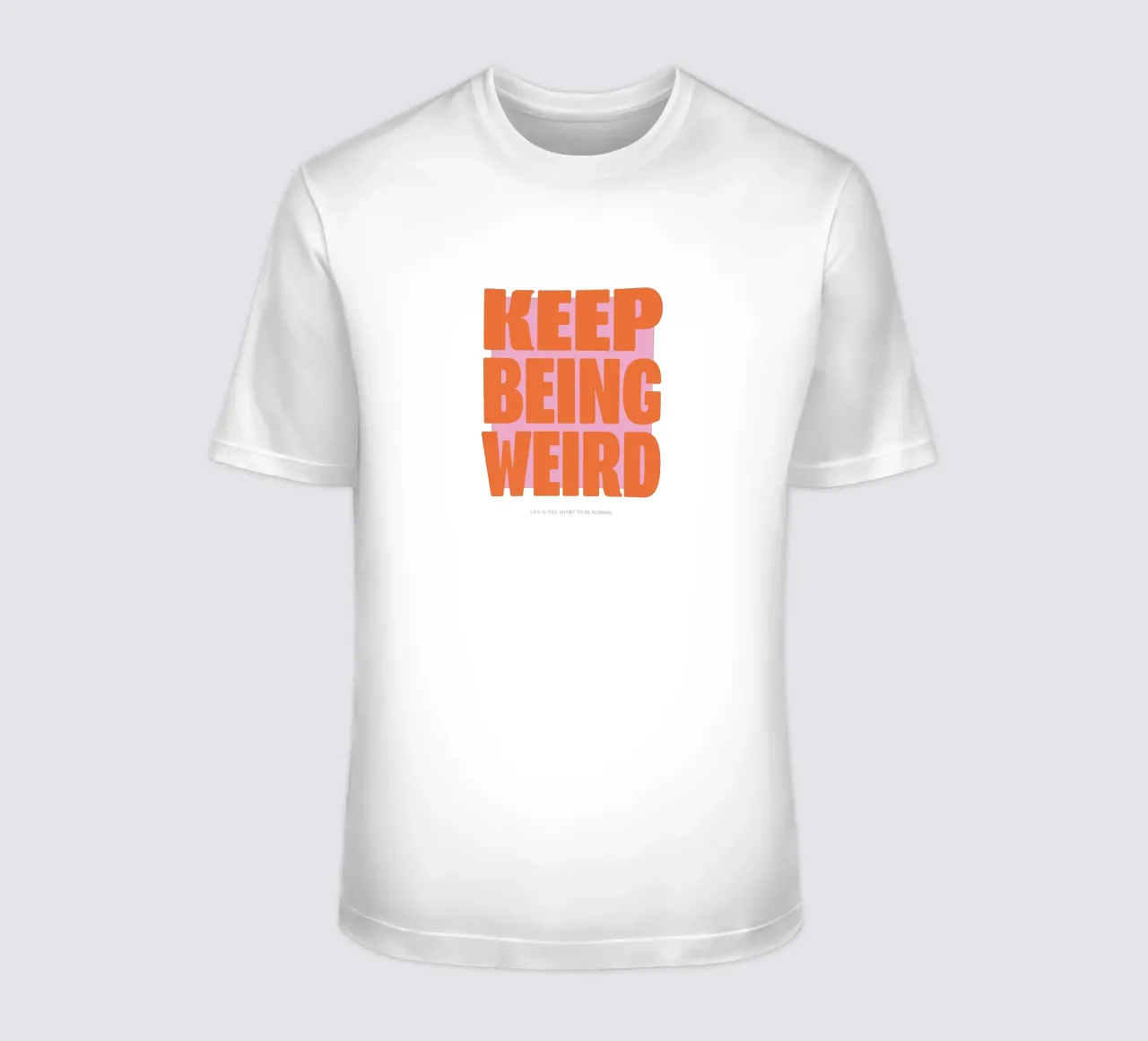 Continua ad essere strano - Viola t-shirt da Malou-Studio