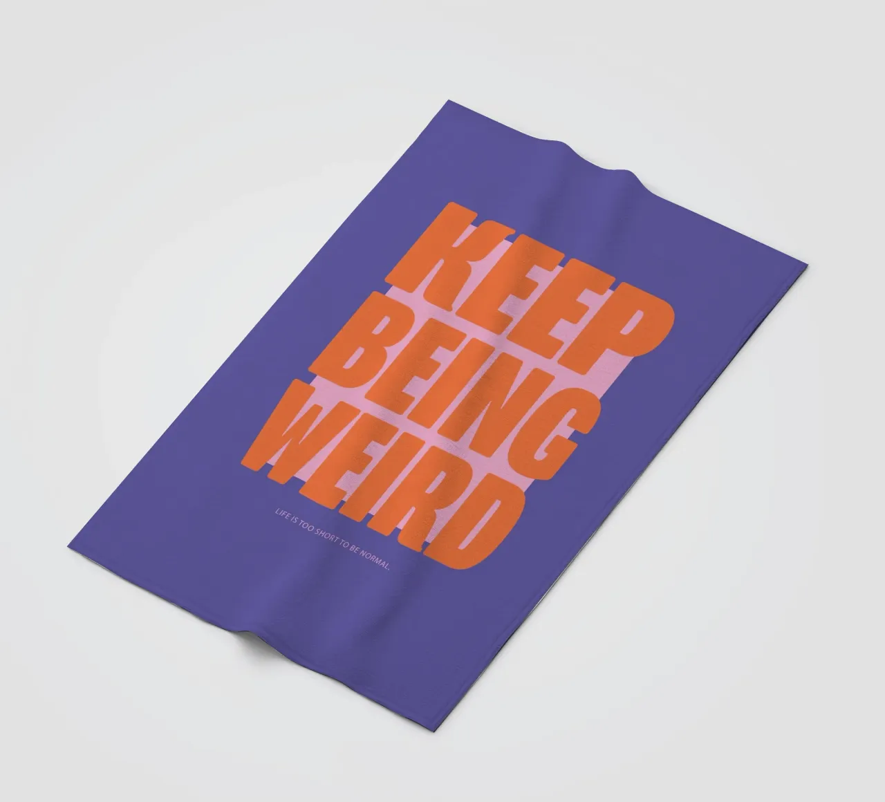 Continua ad essere strano - Viola coperta in pile da Malou-Studio