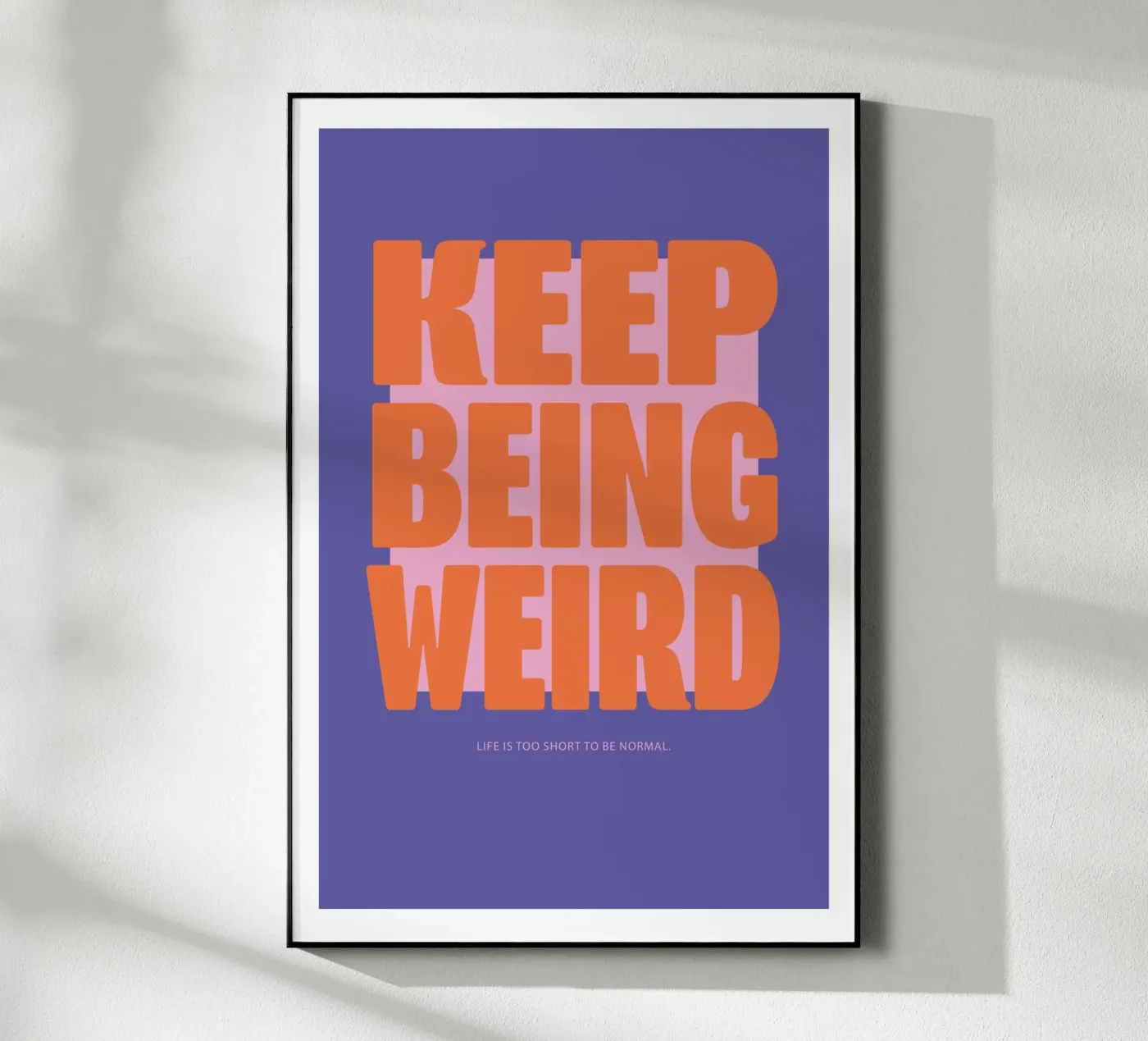 Continua ad essere strano - Viola plexiglass da Malou-Studio