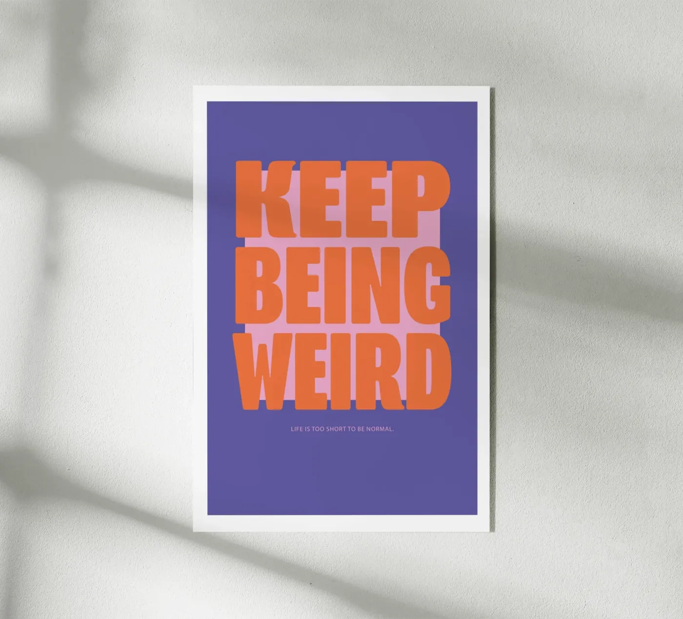 Continua ad essere strano - Viola plexiglass da Malou-Studio