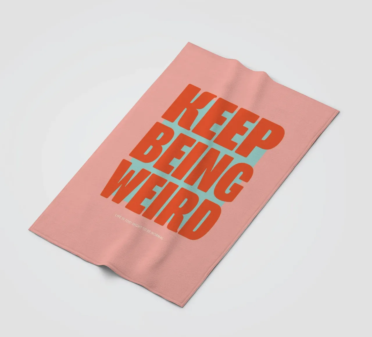 Continua ad essere strano - Peach coperta in pile da Malou-Studio