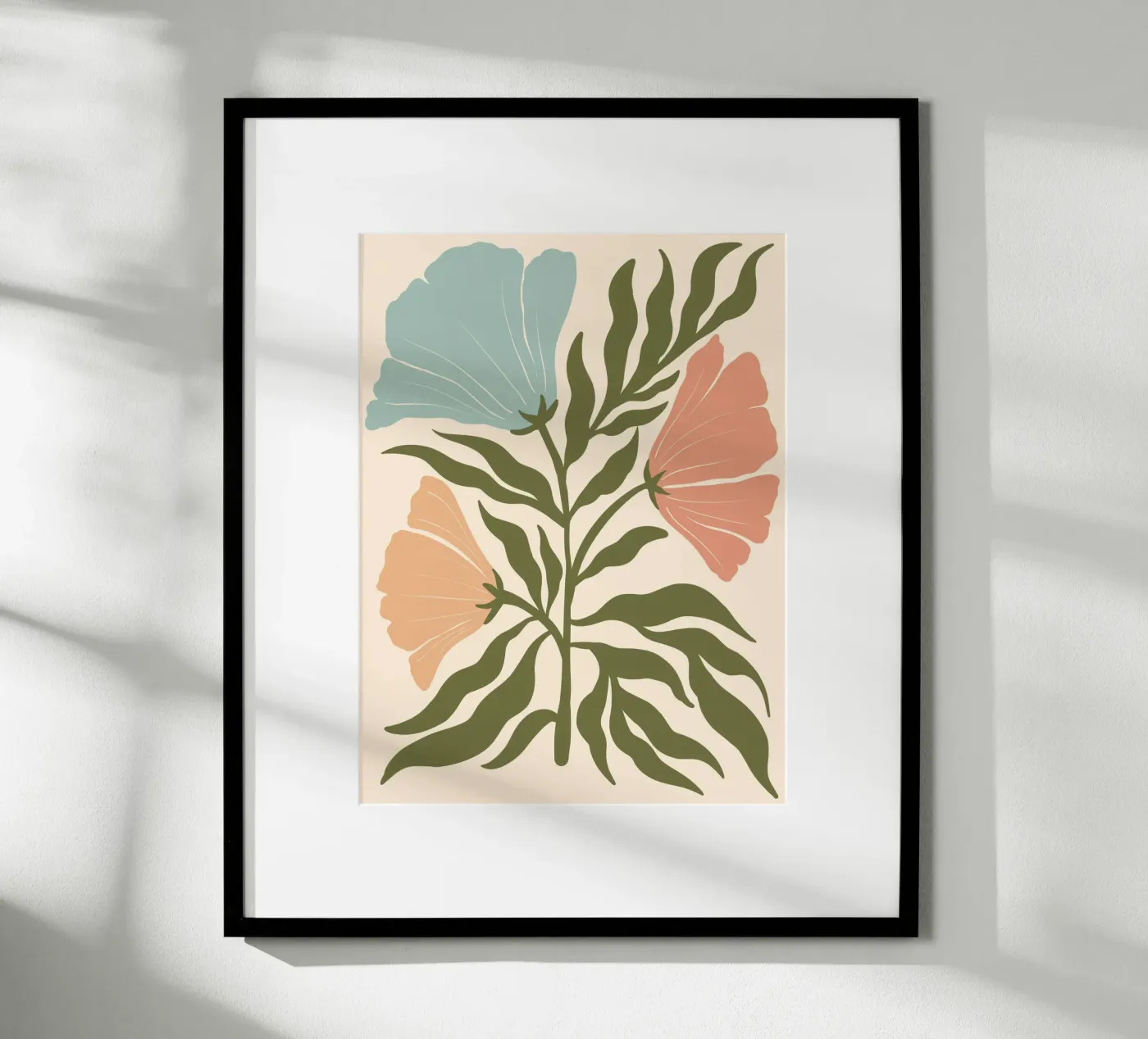 Flowers muted poster van LisaArtes