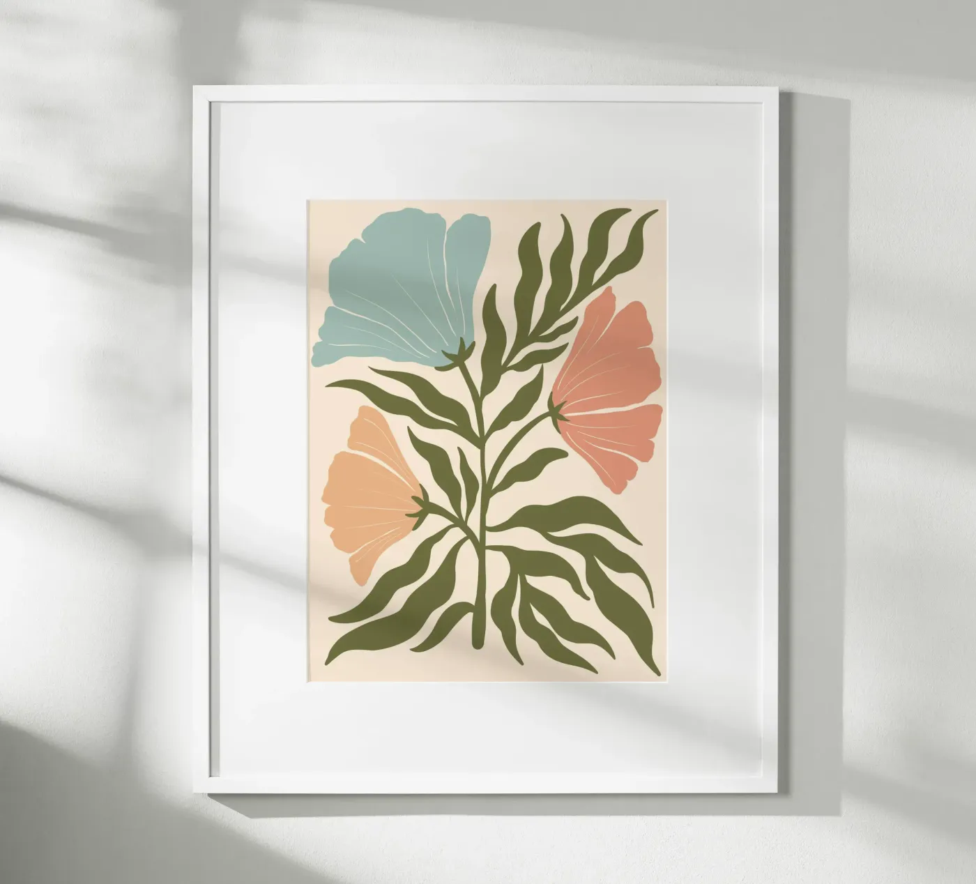 Flowers muted poster van LisaArtes