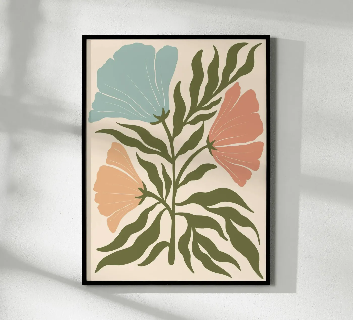 Flowers muted poster van LisaArtes