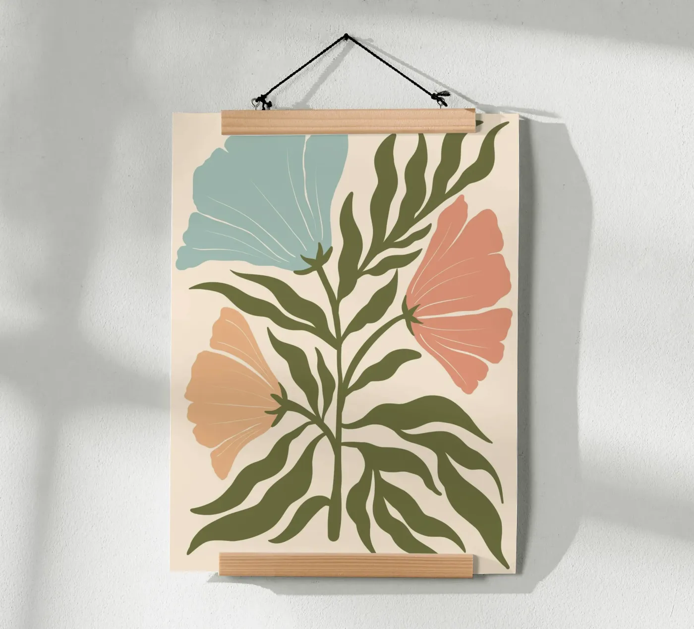 Flowers muted poster van LisaArtes