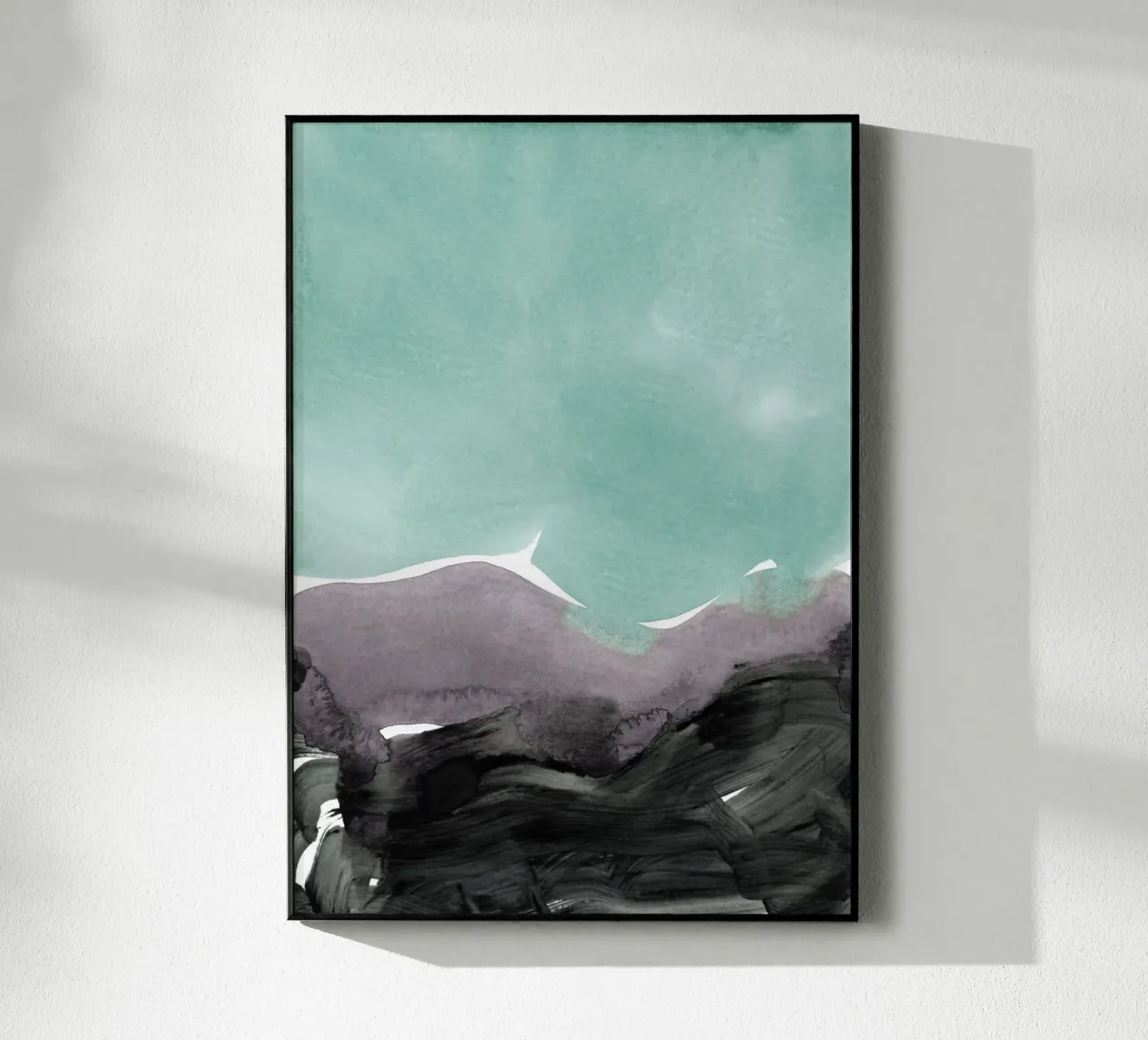 mint mauve grey plexiglass da IRIS LEHNHARDT FINE ART