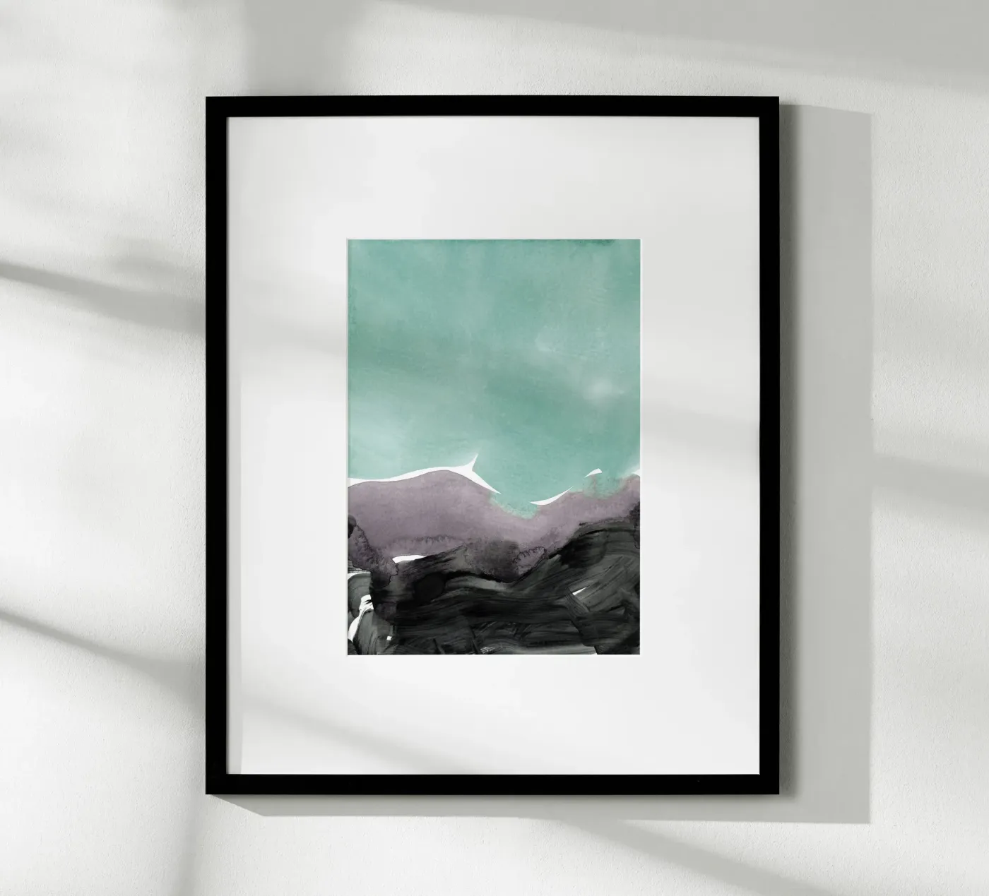 mint mauve grey poster da IRIS LEHNHARDT FINE ART