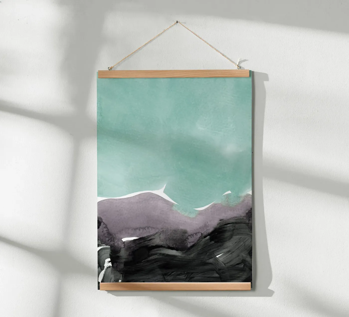 mint mauve grey poster da IRIS LEHNHARDT FINE ART