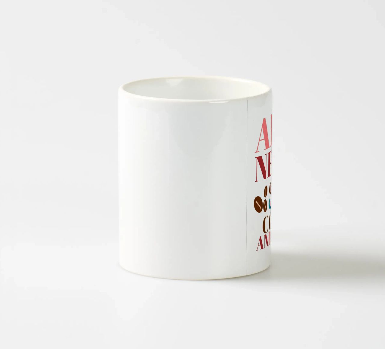 Tutto ciò che serve è caffè e felicità tazza in ceramica da inspirational quote