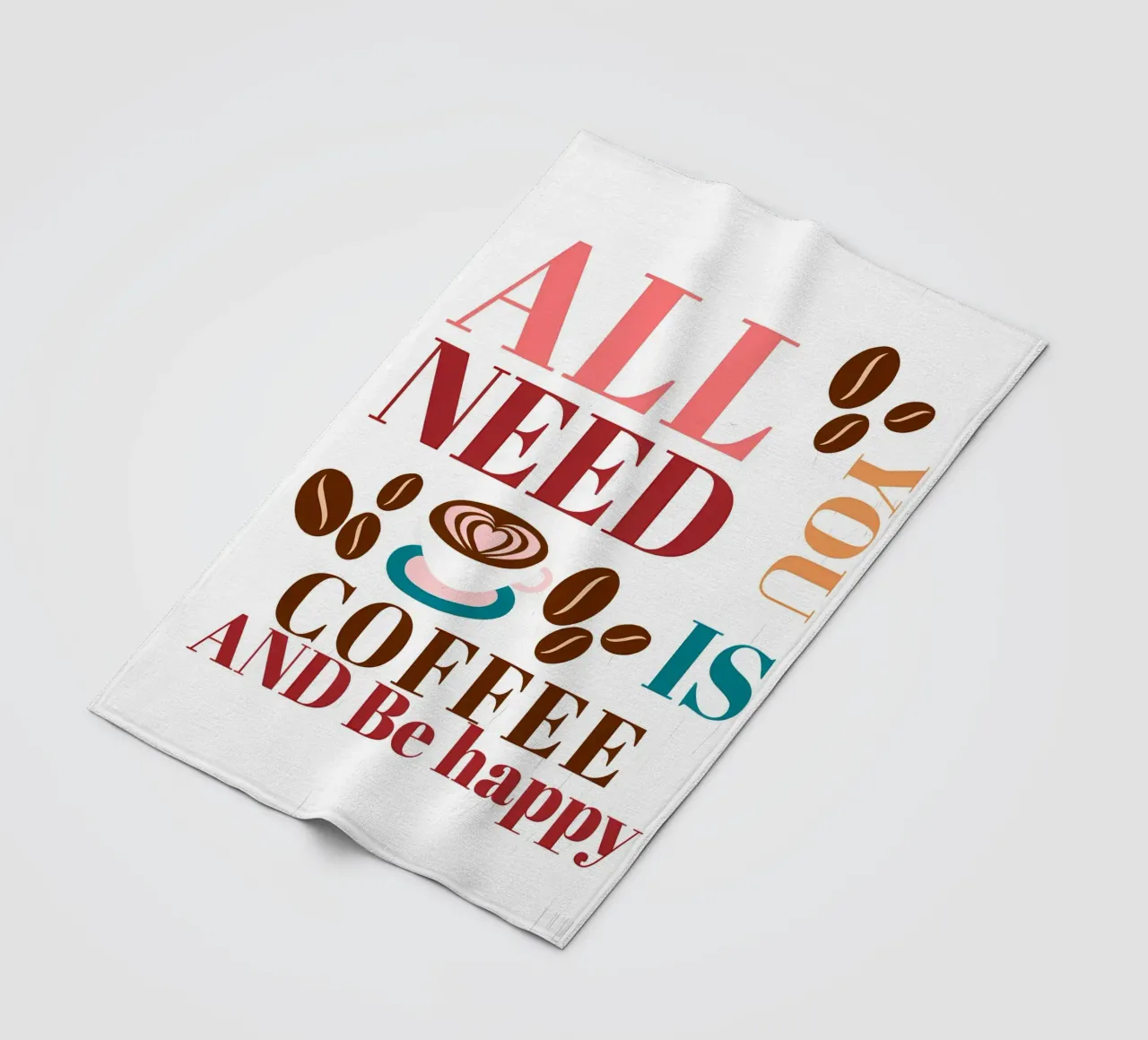 Tutto ciò che serve è caffè e felicità coperta in pile da inspirational quote