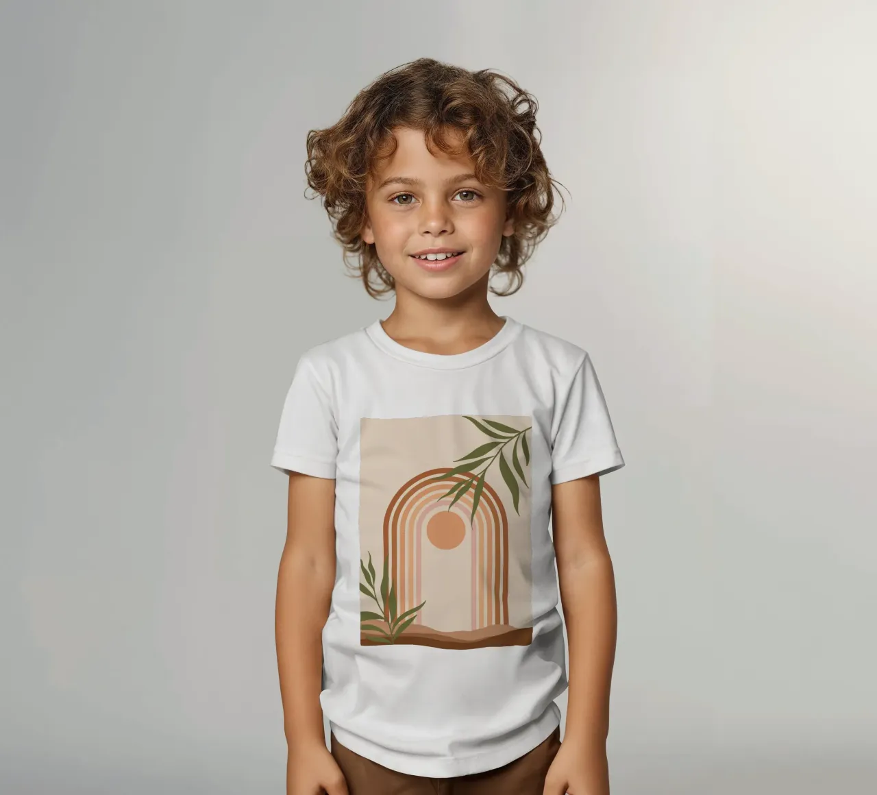 Arch with a sun at its cente kids t-shirt by LisaArtes