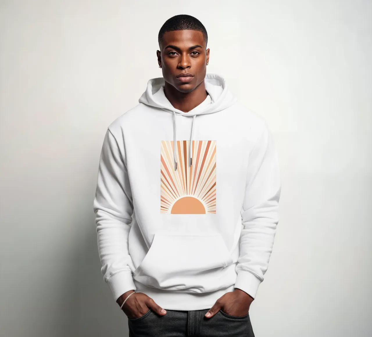 Radiating lines felpa con cappuccio da LisaArtes