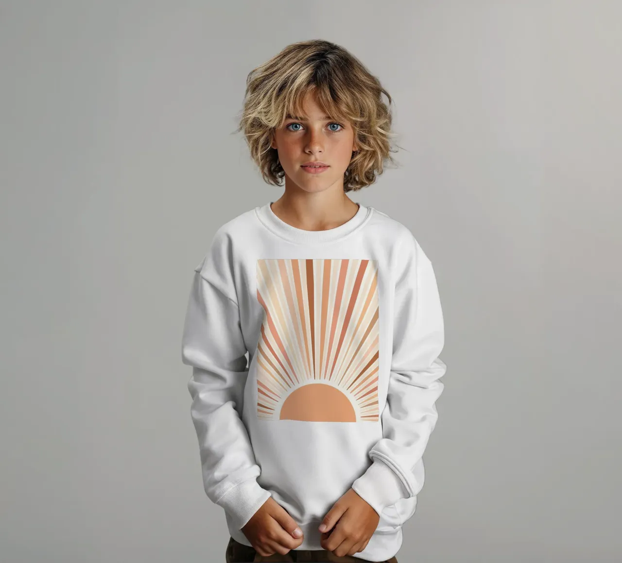Radiating lines felpa bambino da LisaArtes