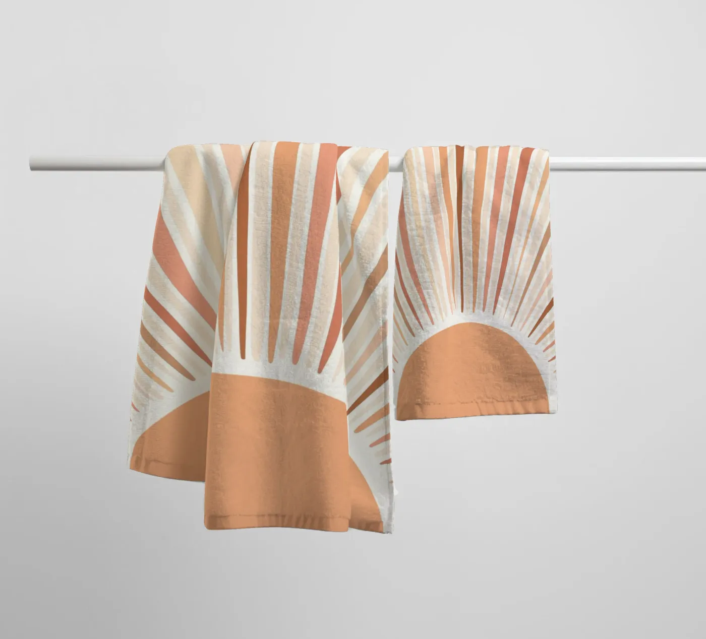 Radiating lines towel by LisaArtes