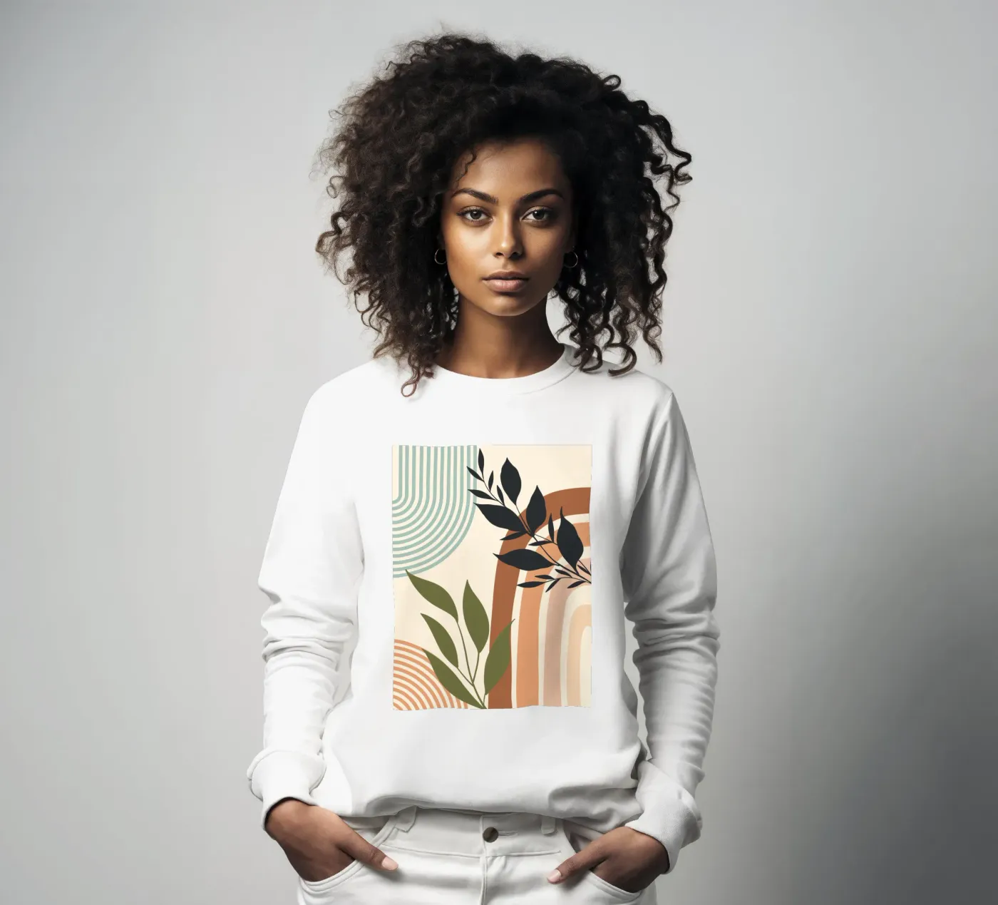 Botanical elements sweatshirt van LisaArtes