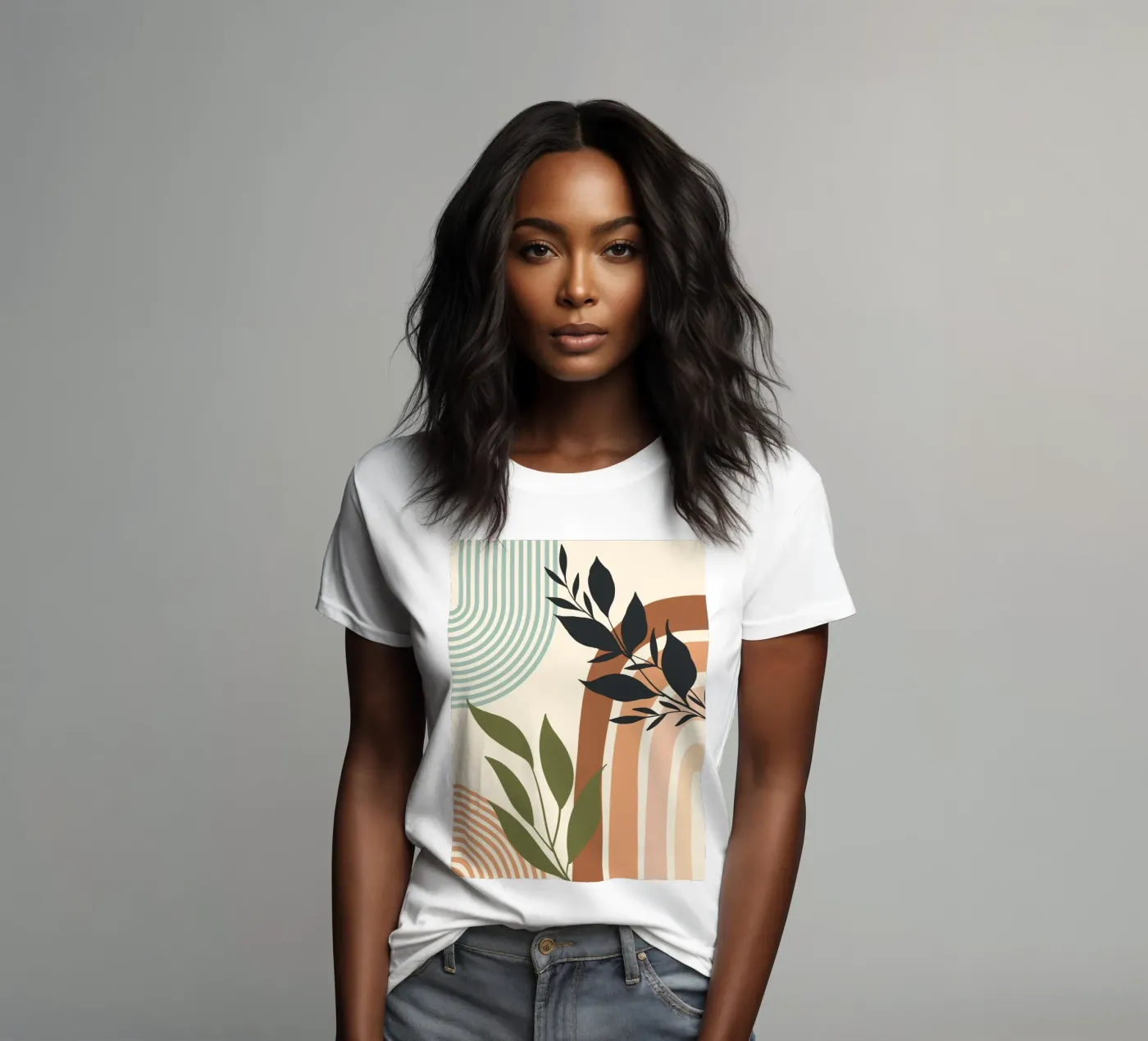 Botanical elements t-shirt da donna da LisaArtes