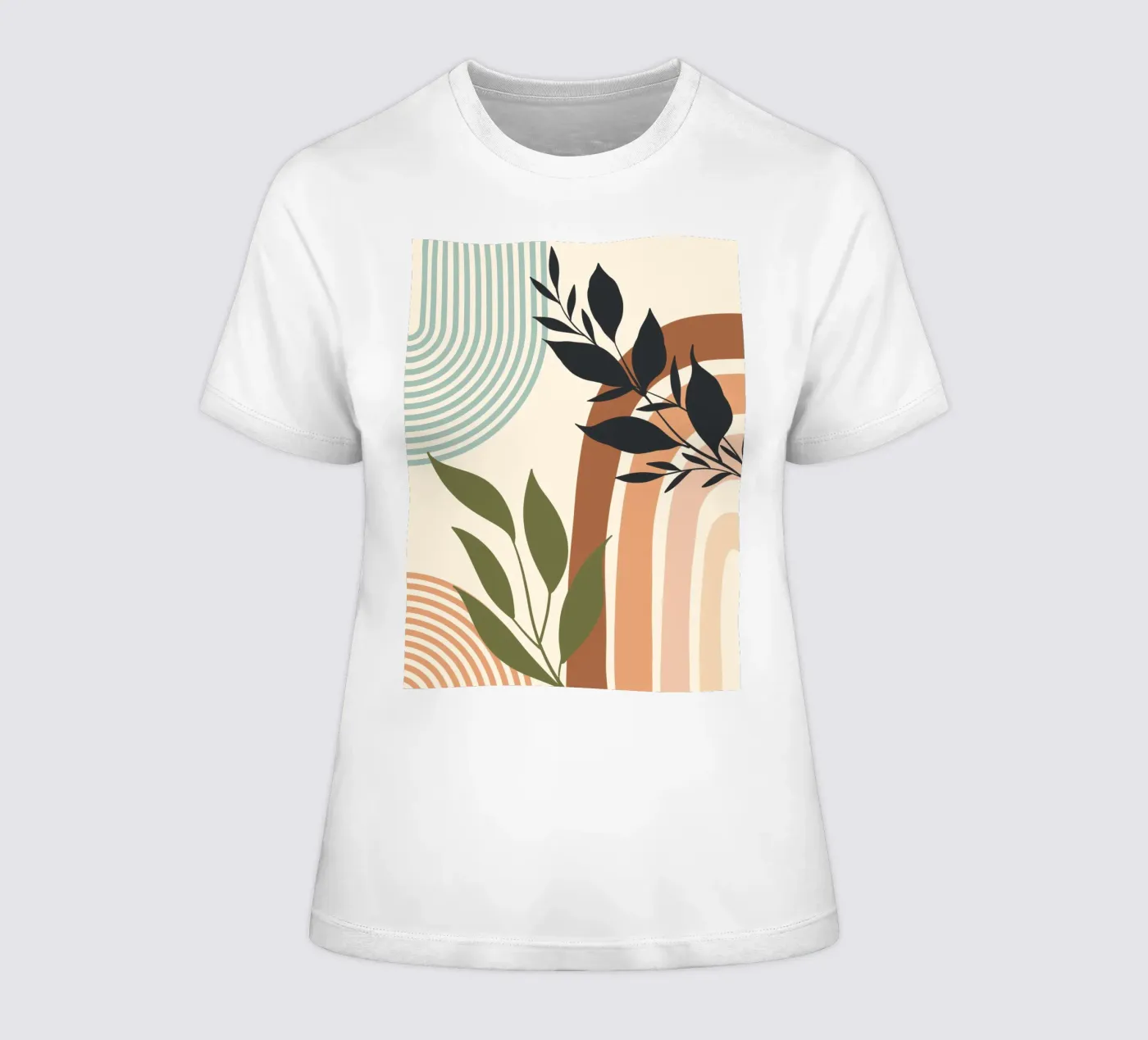 Botanical elements t-shirt da donna da LisaArtes