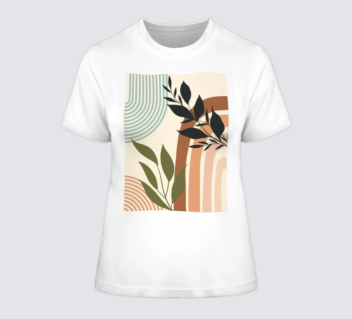 Botanical elements t-shirt da donna da LisaArtes