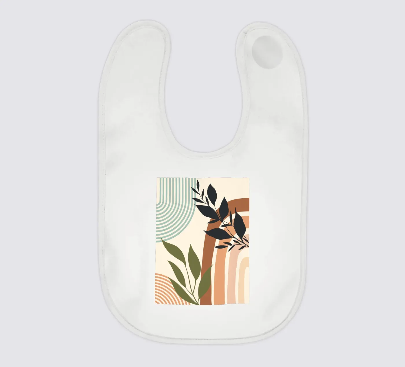Botanical elements baby bib by LisaArtes