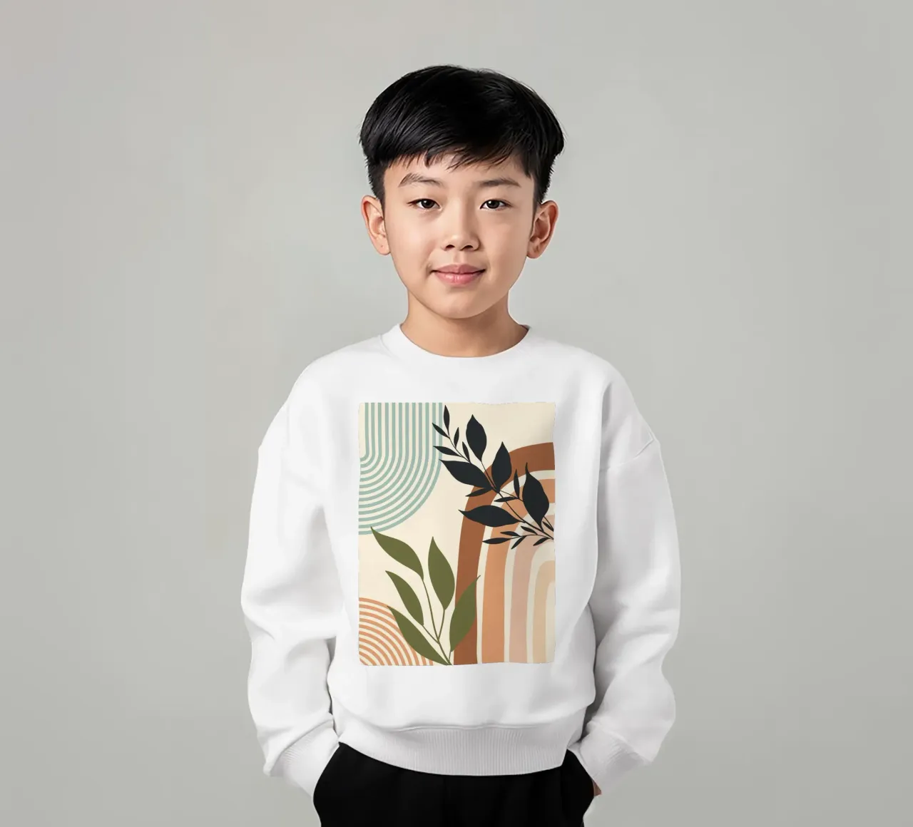 Botanical elements felpa bambino da LisaArtes