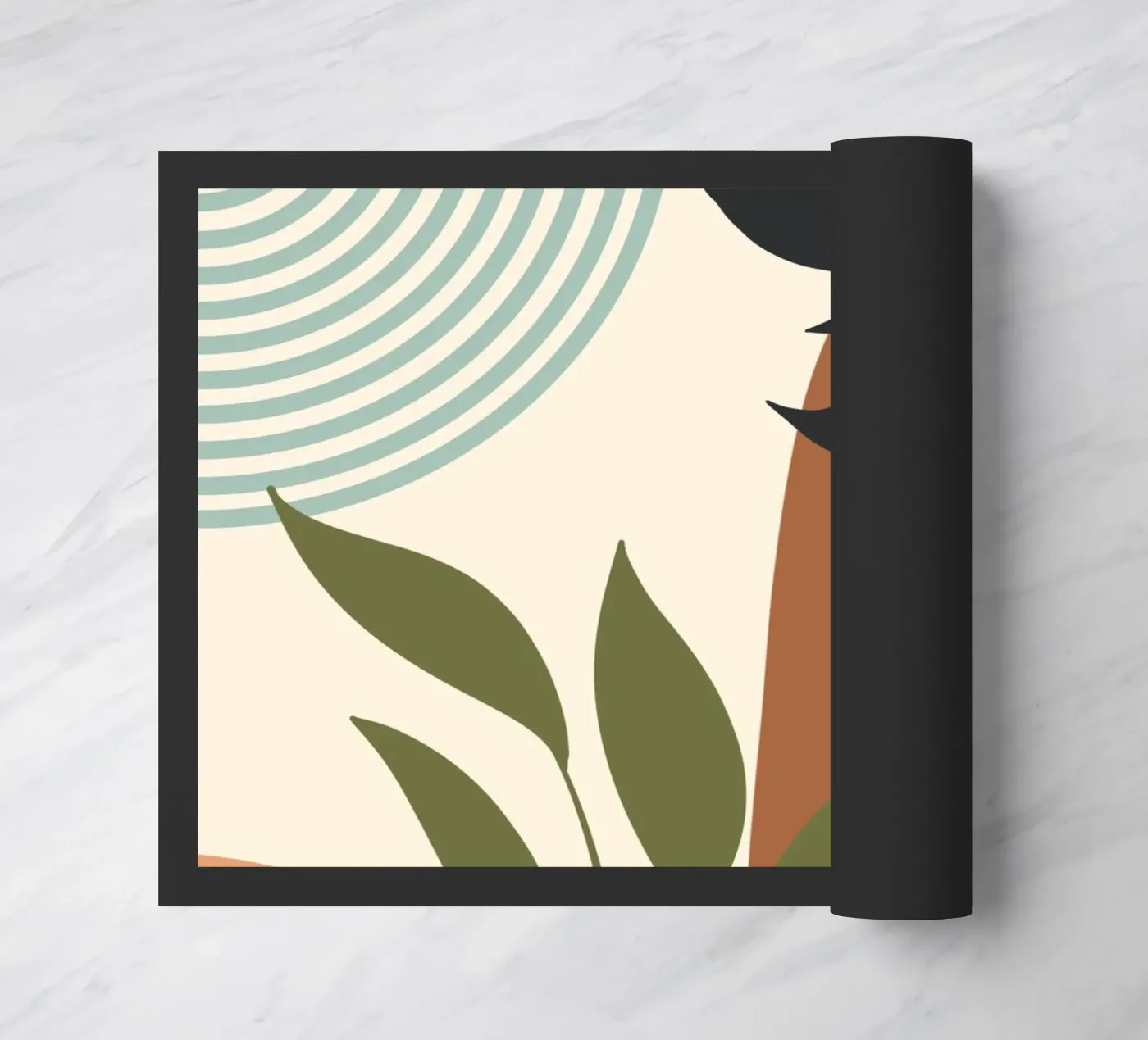 Botanical elements deurmat van LisaArtes