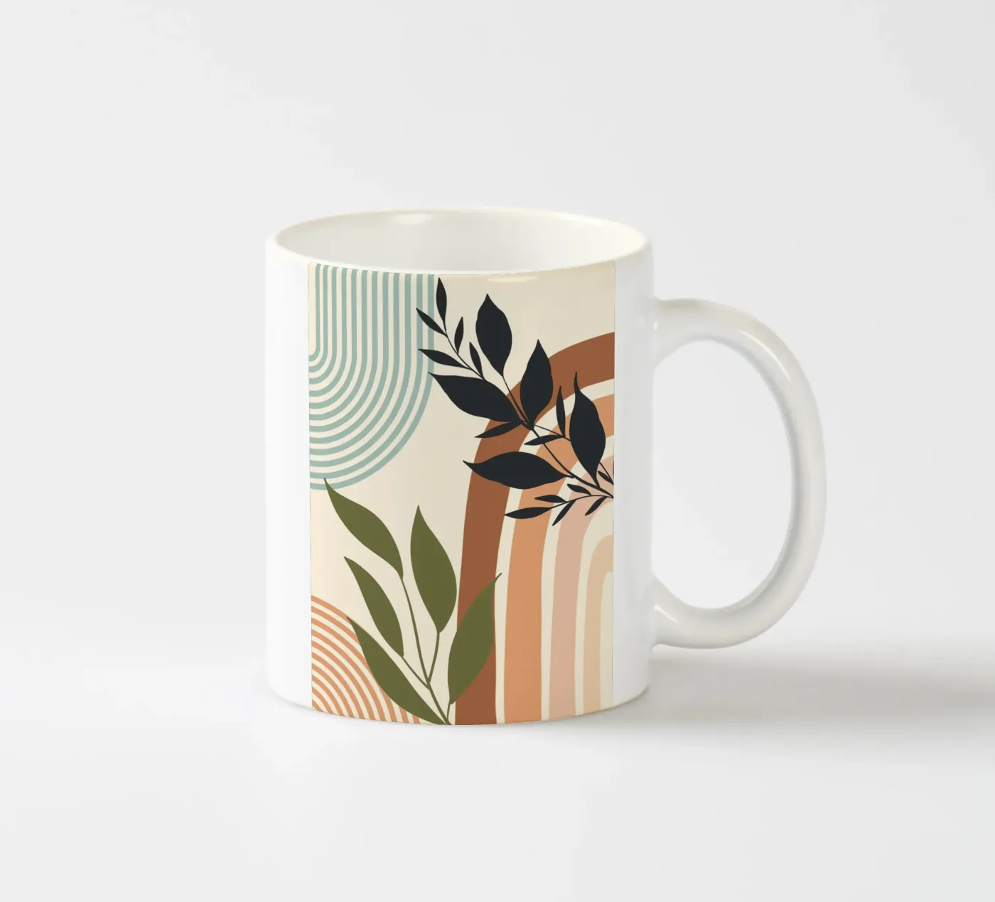 Botanical elements Keramik Tasse von LisaArtes
