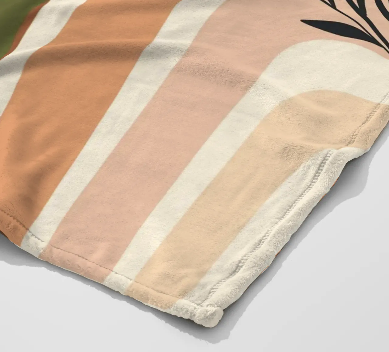 Botanical elements fleecedeken van LisaArtes