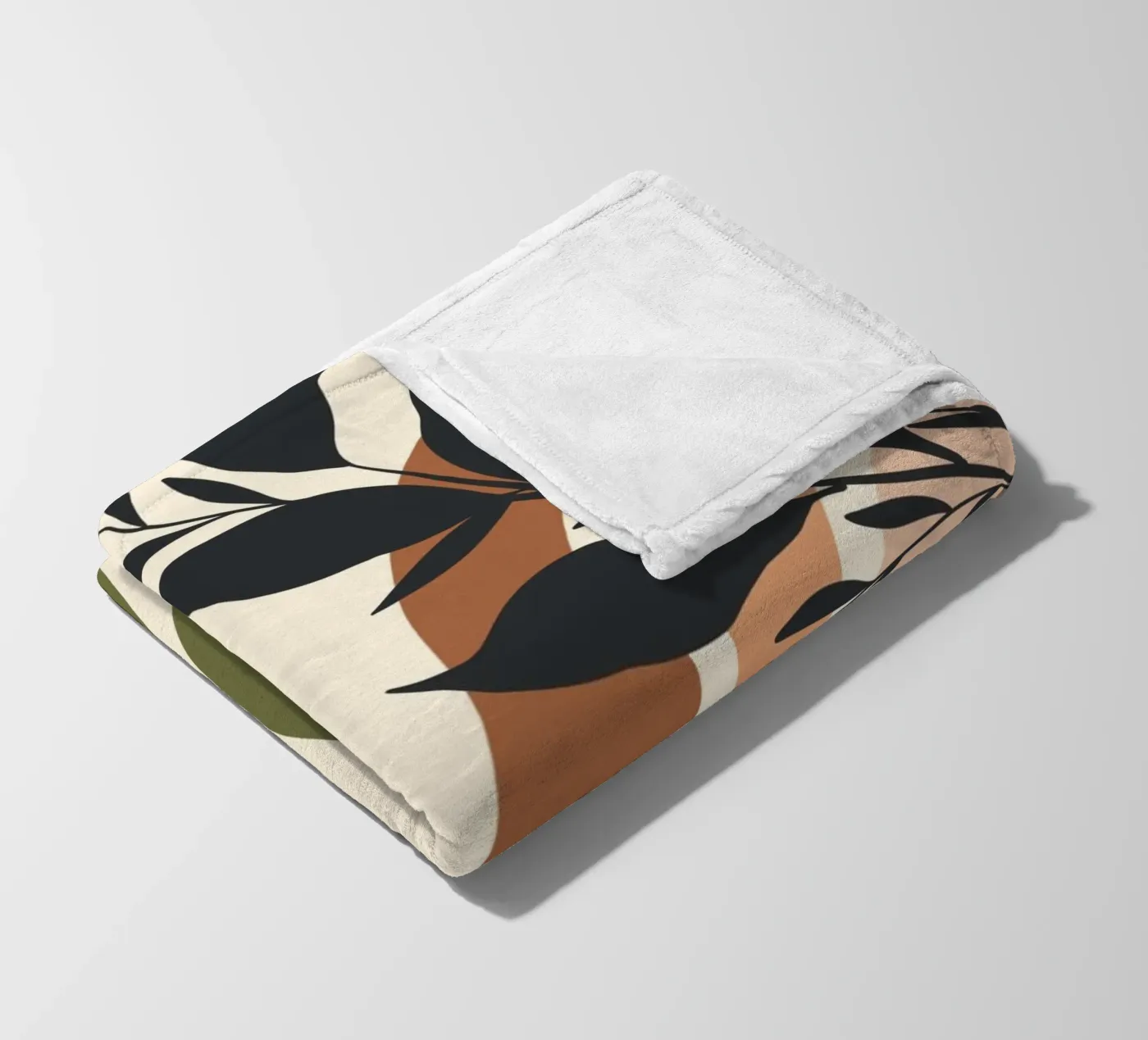 Botanical elements fleecedeken van LisaArtes