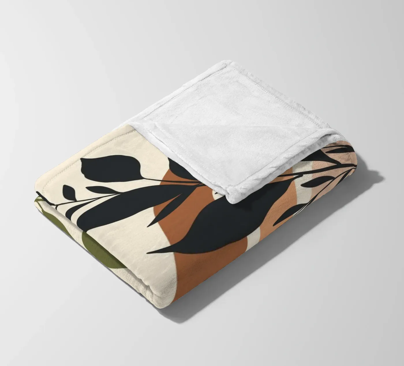 Botanical elements fleecedeken van LisaArtes