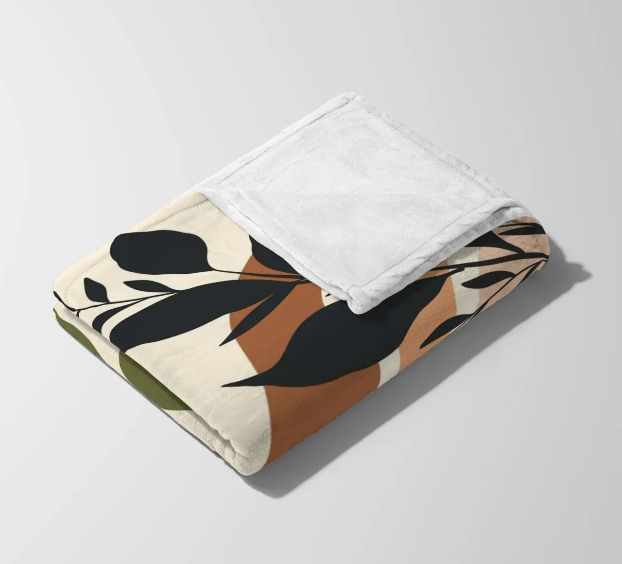 Botanical elements fleecedeken van LisaArtes