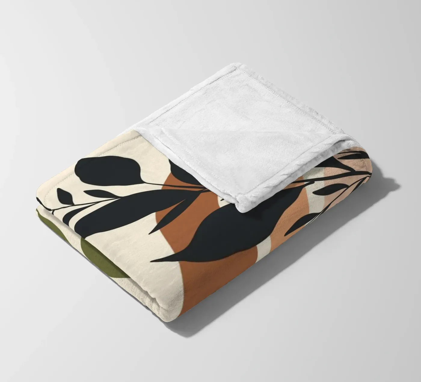 Botanical elements fleecedeken van LisaArtes