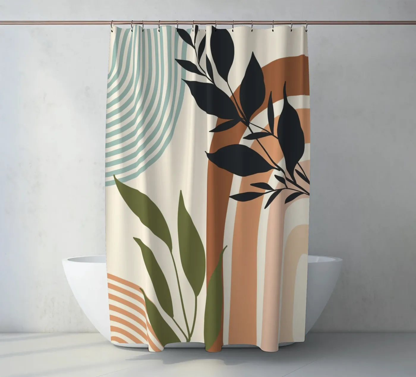 Botanical elements douchegordijn van LisaArtes