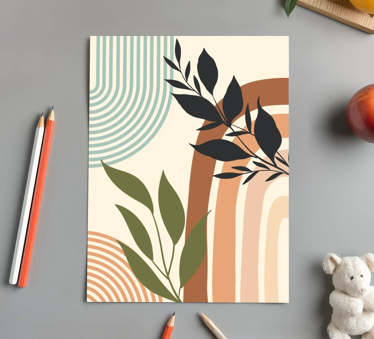 Botanical elements stickervel van LisaArtes