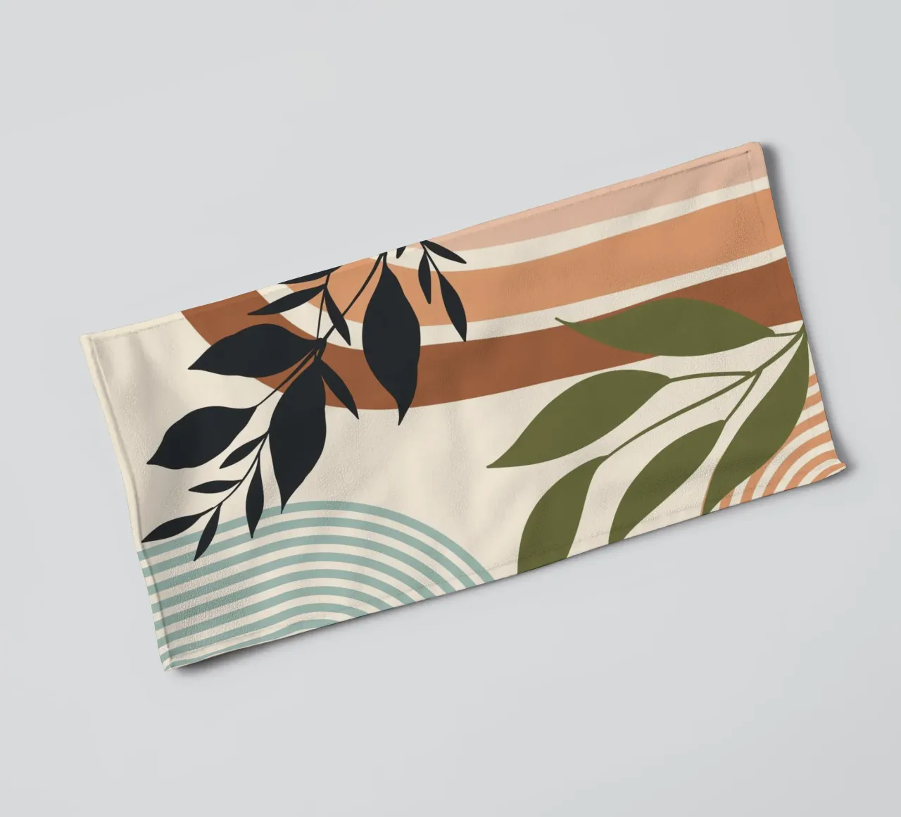 Botanical elements towel by LisaArtes