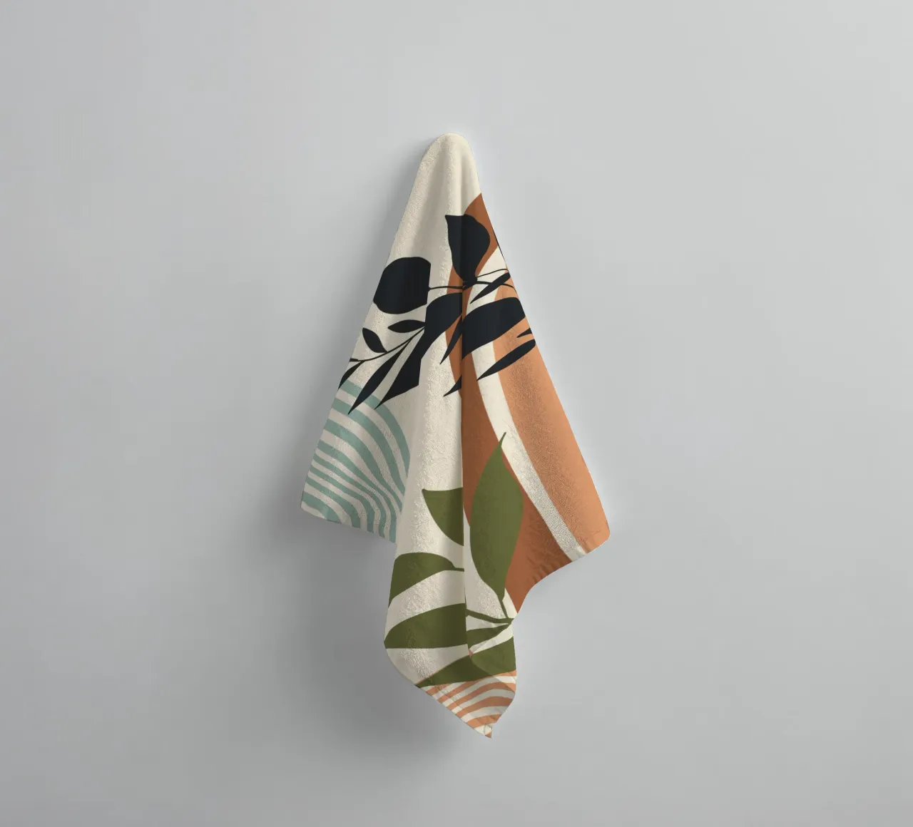 Botanical elements towel by LisaArtes