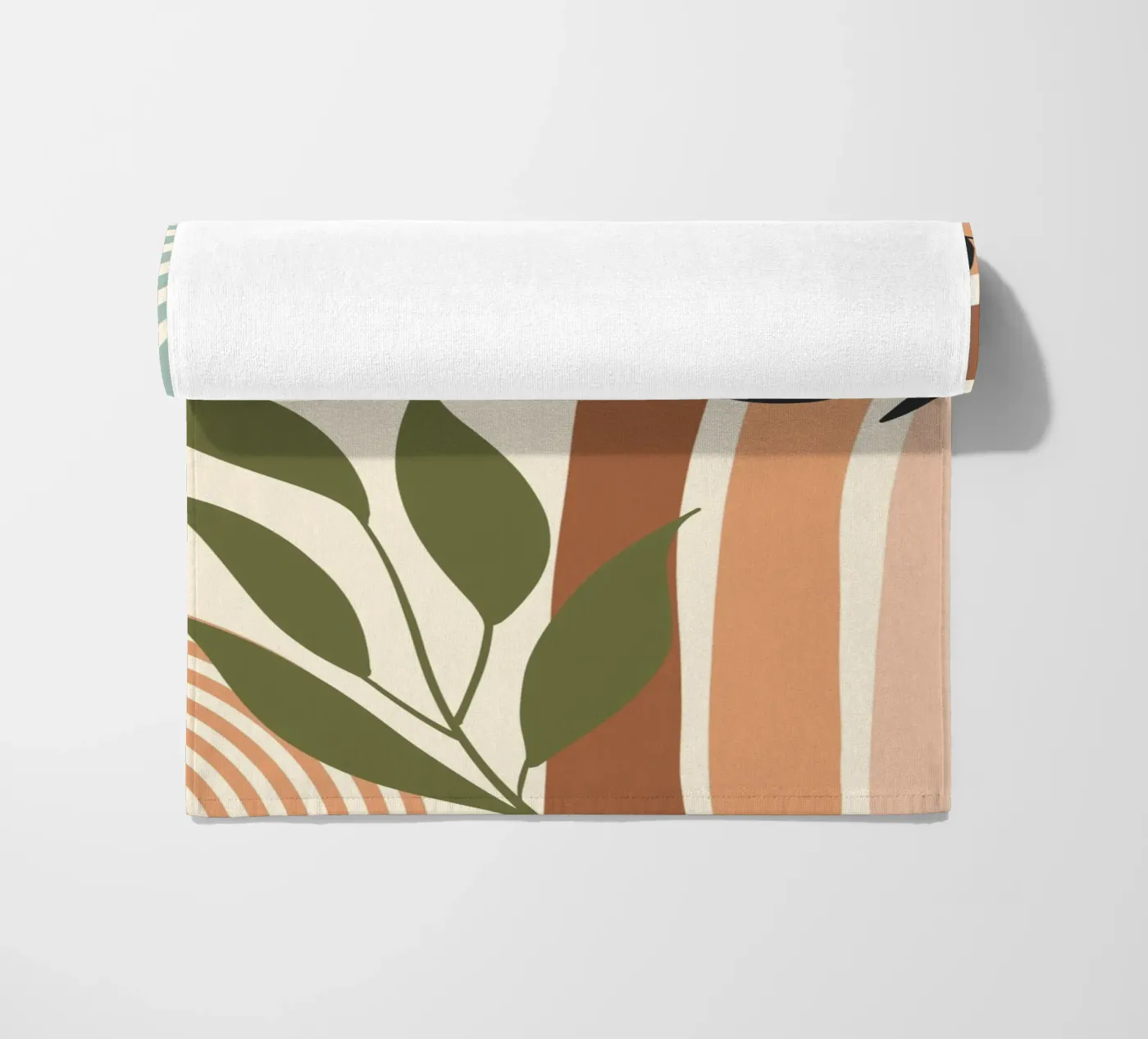 Botanical elements strandhanddoek van LisaArtes