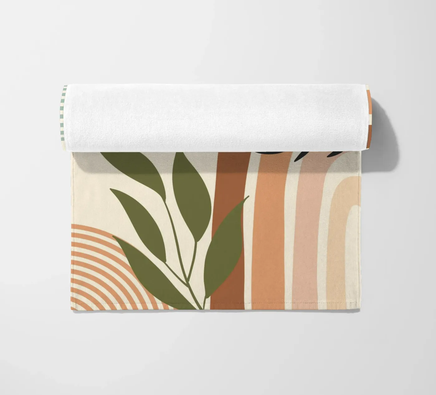 Botanical elements strandhanddoek van LisaArtes