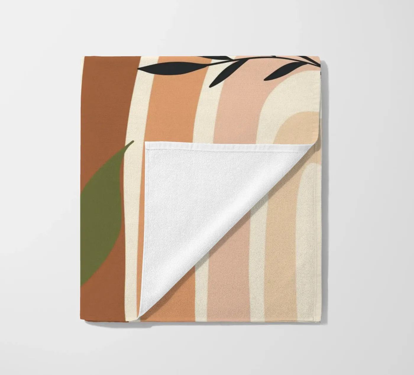 Botanical elements strandhanddoek van LisaArtes
