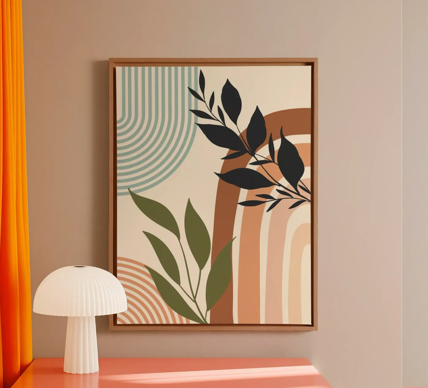 Botanical elements canvas van LisaArtes