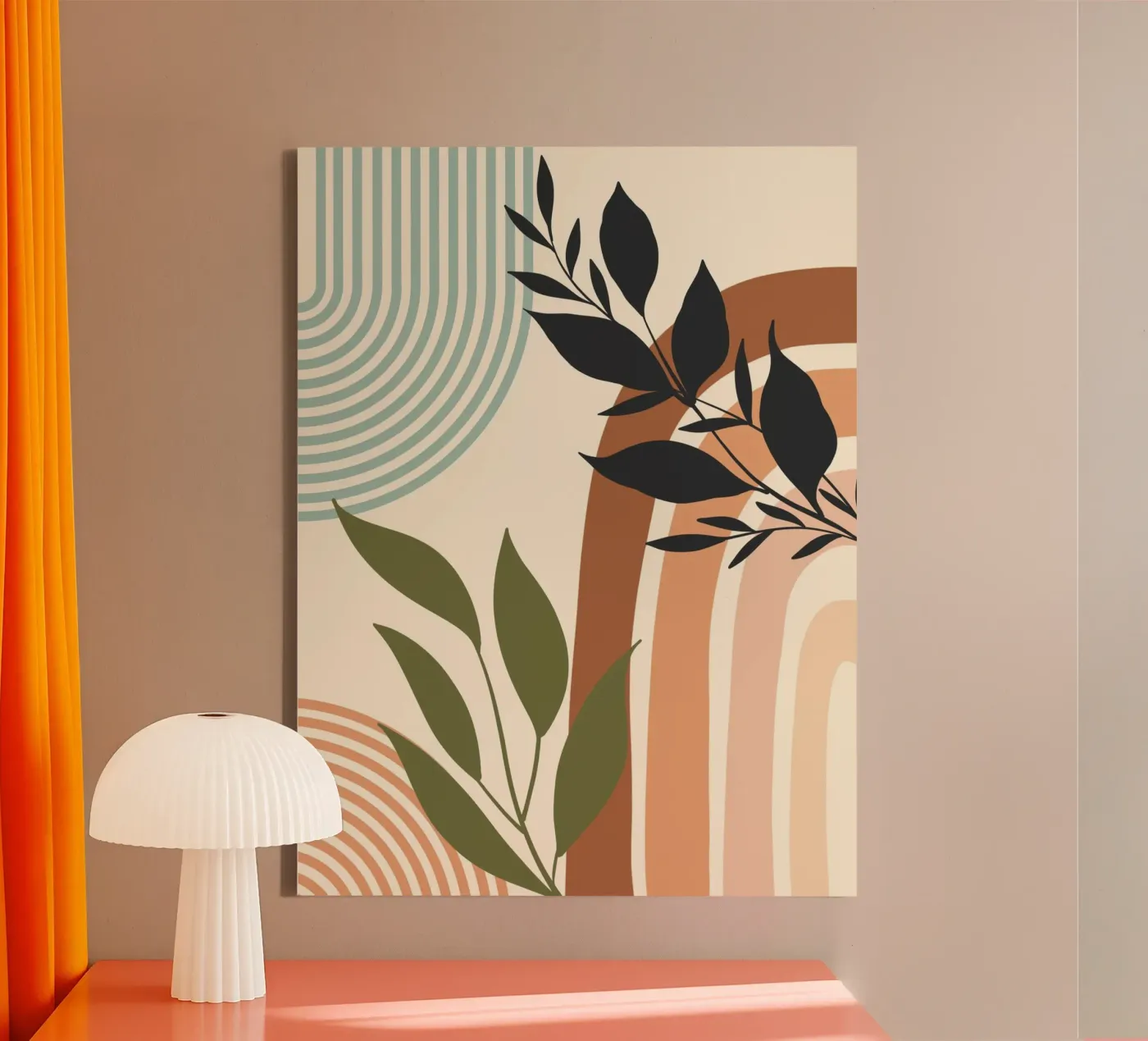 Botanical elements canvas van LisaArtes