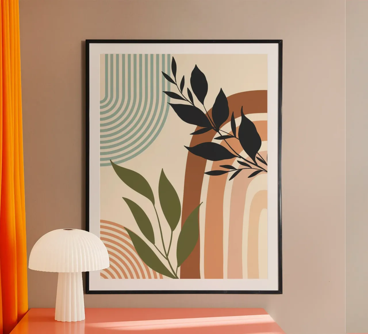 Botanical elements poster van LisaArtes