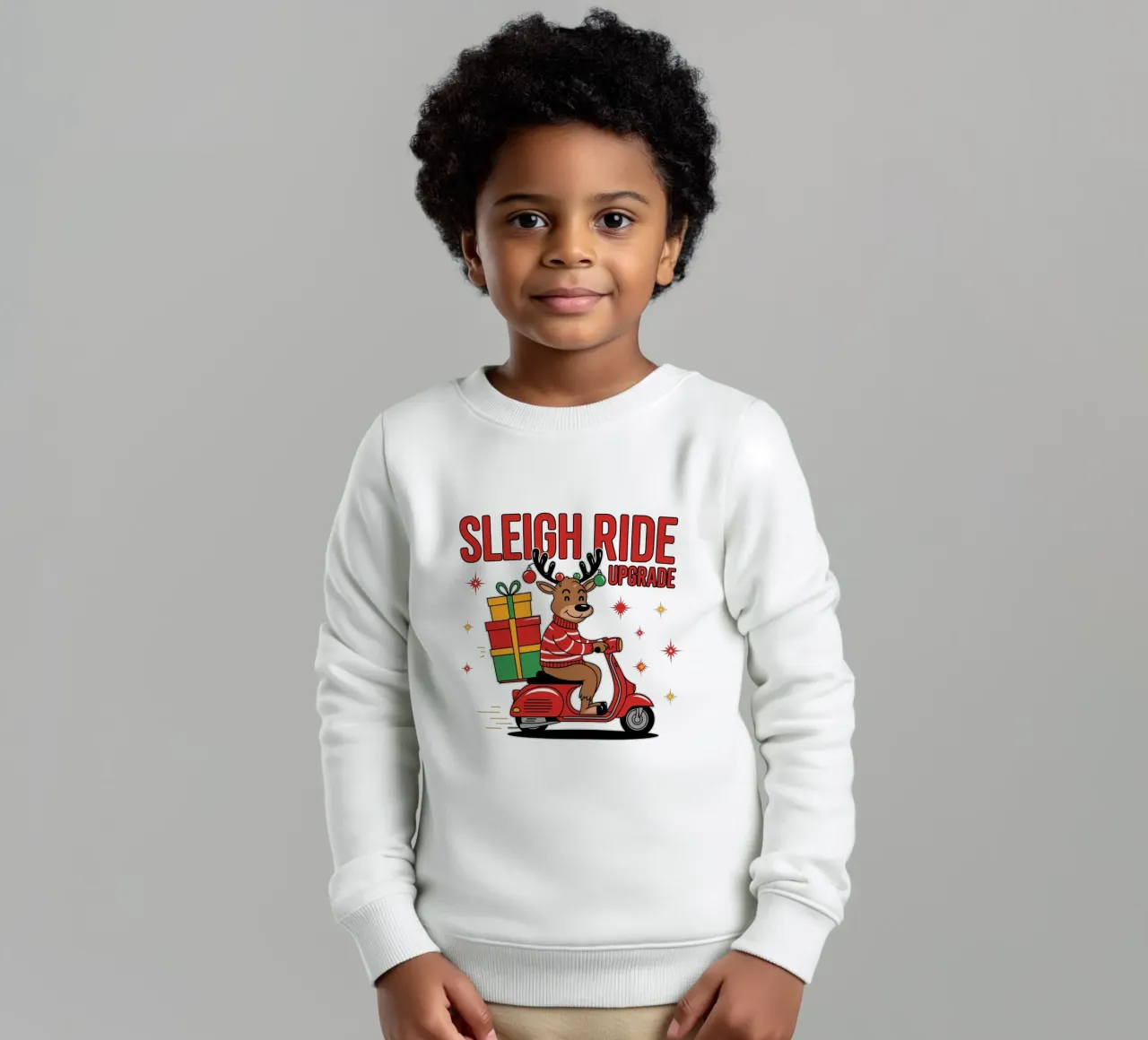 SLEIGH RIDE UPGRADE felpa bambino da edsonramosart