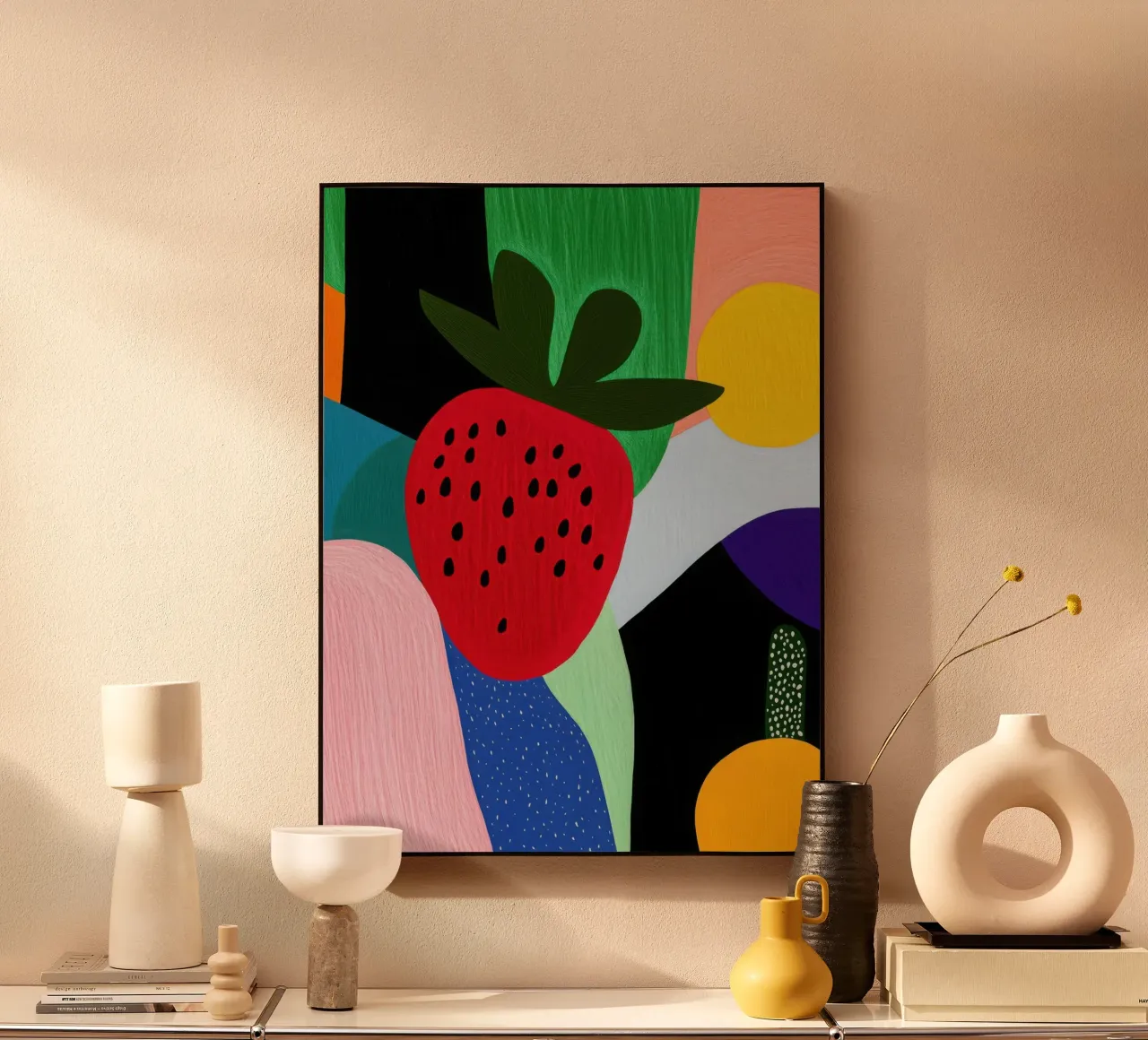 Fraise Estivale plexiglass da Pop and Fruits - Affiches & posters