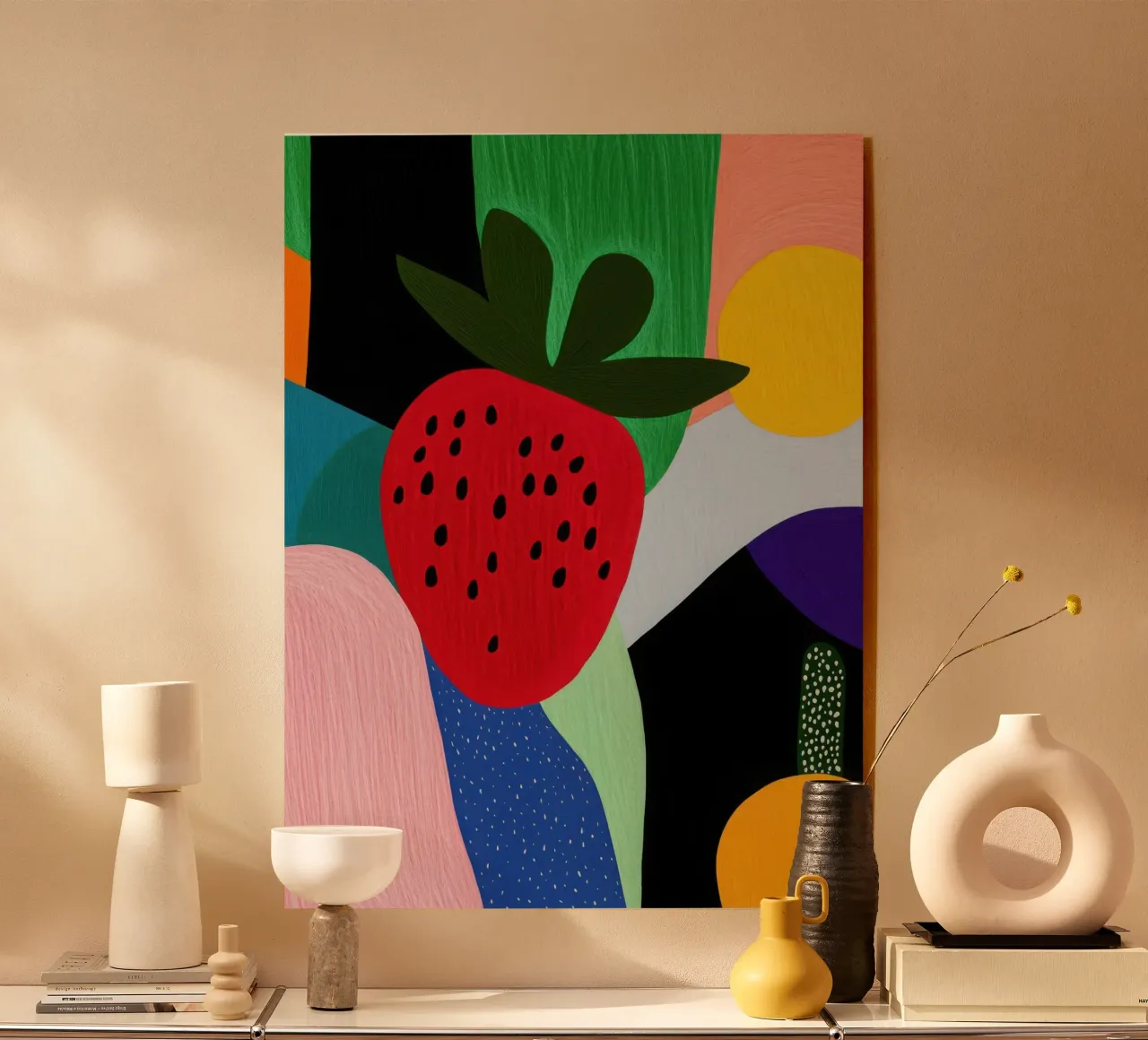Fraise Estivale plexiglass da Pop and Fruits - Affiches & posters