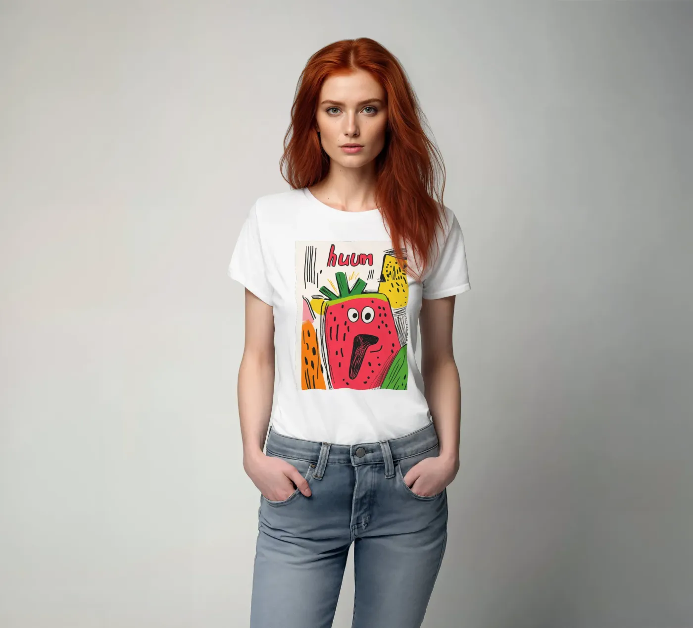 Hum Pastèque t-shirt de Pop and Fruits - Affiches & posters