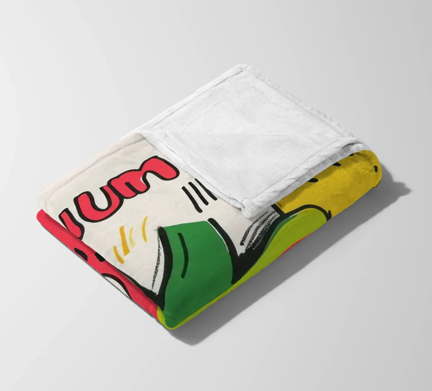 Hum Watermelon fleece blanket by Pop and Fruits - Affiches & posters