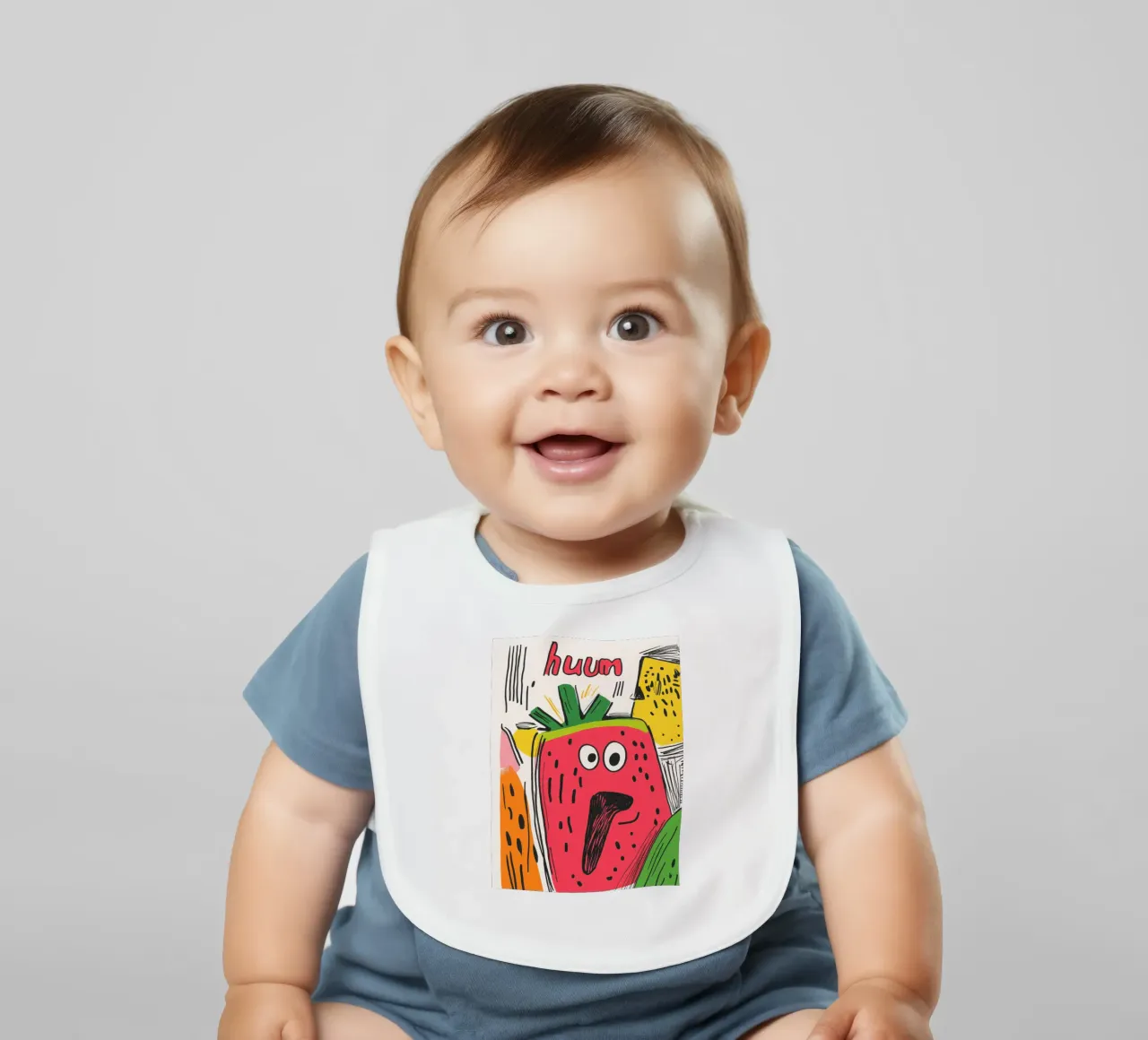 Hum Pastèque bavoir de Pop and Fruits - Affiches & posters