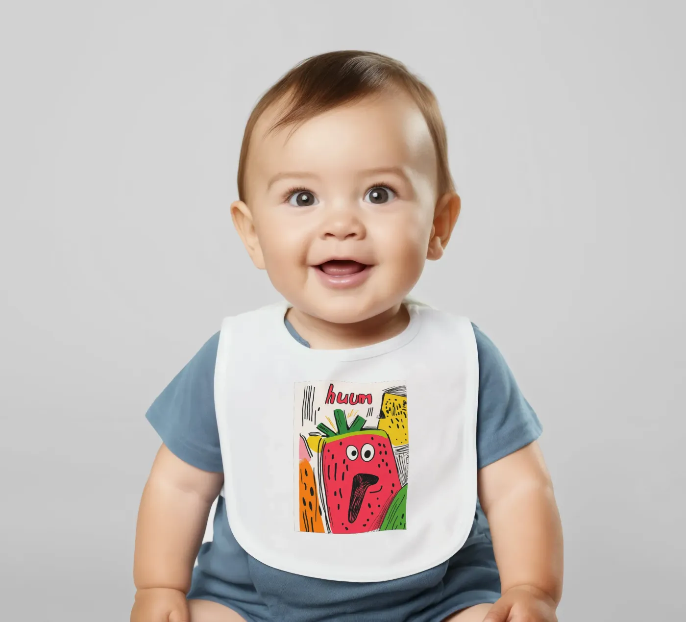 Hum Watermelon bavoir de Pop and Fruits - Affiches & posters