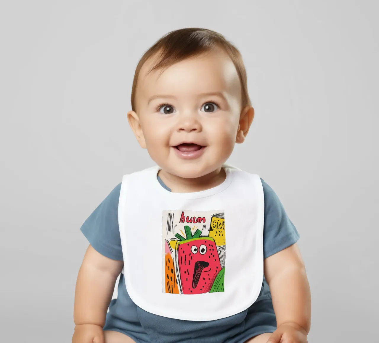 Hum Pastèque bavoir de Pop and Fruits - Affiches & posters